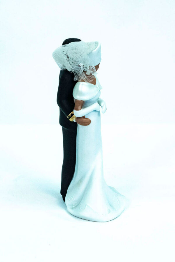 elegant wedding couple figurine, right