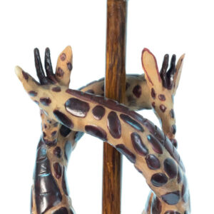 lamp with giraffe base, closeup