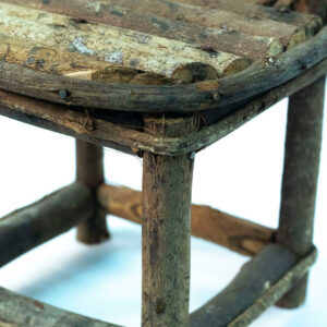 miniature grapevine chair, closeup