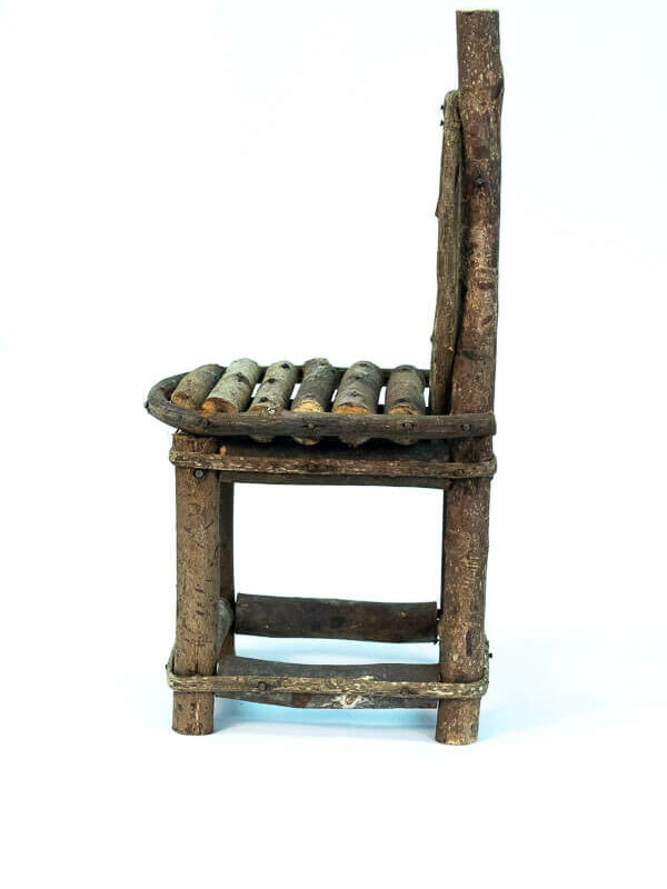 miniature grapevine chair, left