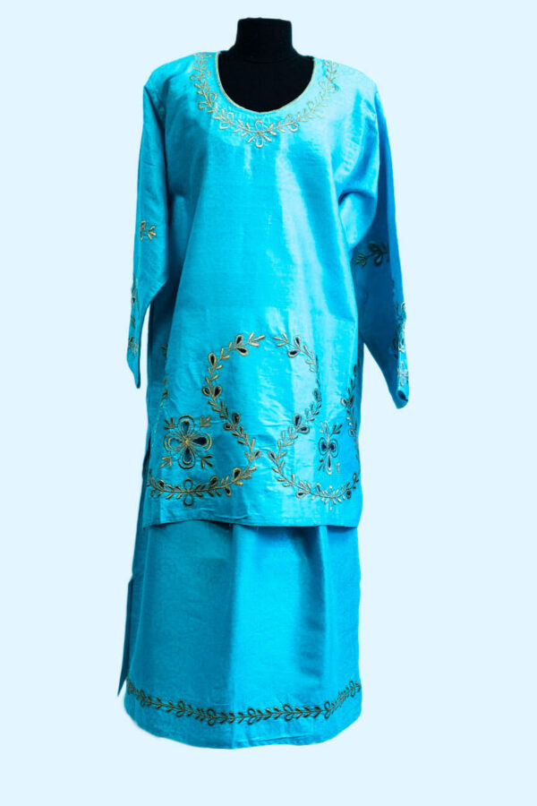 3-Piece Embroidered Set (blue)