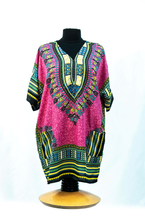 Women's Leaf-Pattern Dashiki