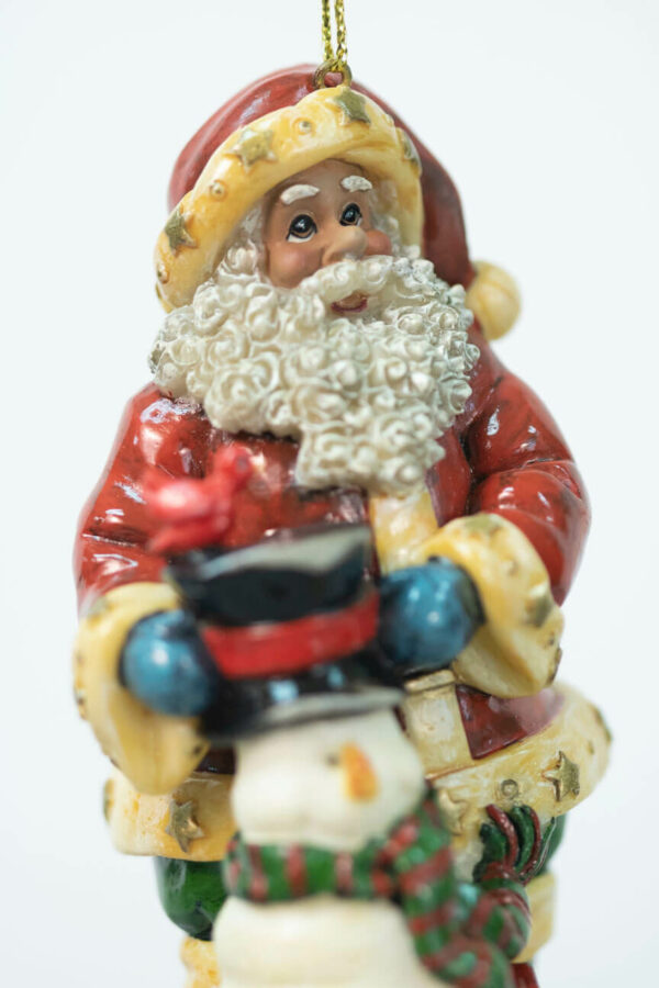 Snowman Santa Ornament