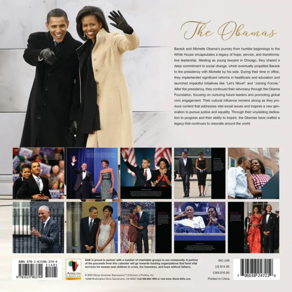 2025 AAE calendar The Obamas